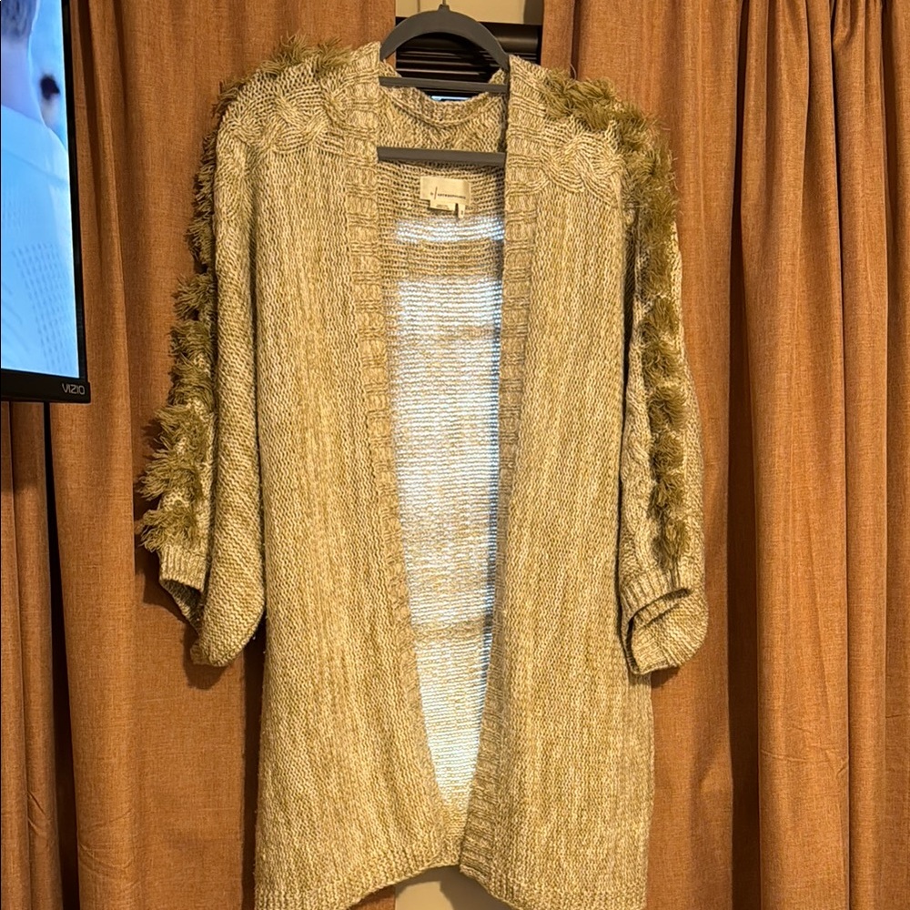 Women's Beige Cardigan Sweater